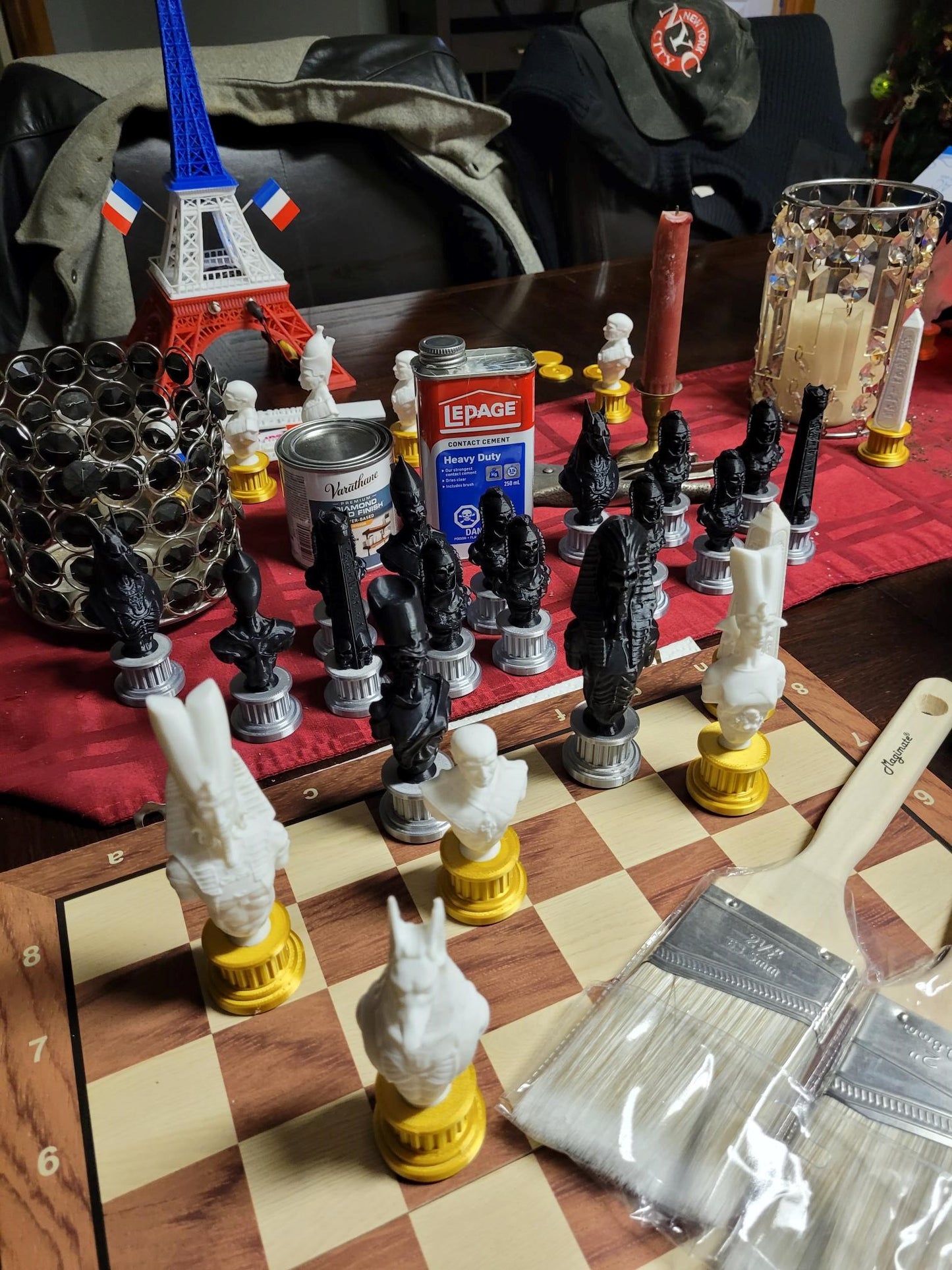 Egyptian dead mummies magnetic chess game