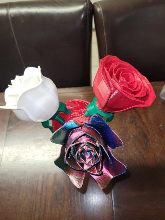 Jarrón con 3 rosas