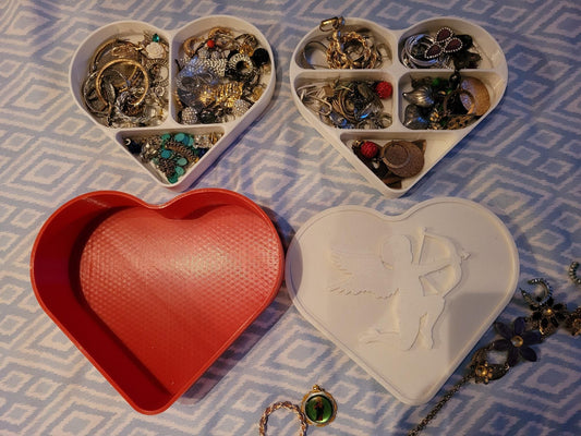 Joyero con forma de corazón