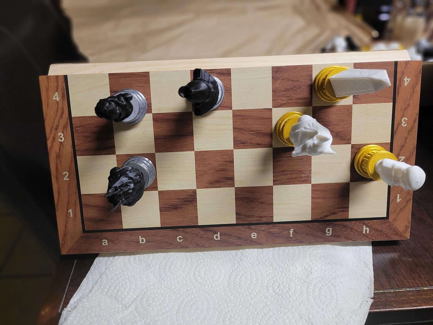 Egyptian dead mummies chess game
